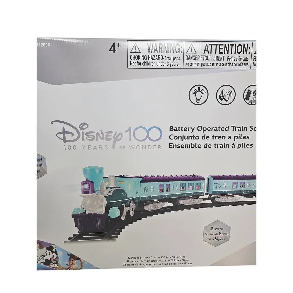 NEW Disney Lionel 100 Years Battery Operate Train Holiday Christmas 36 Piece Set